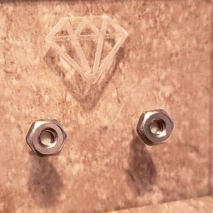 HEXNUT TINY MINI STUD EARRINGS
